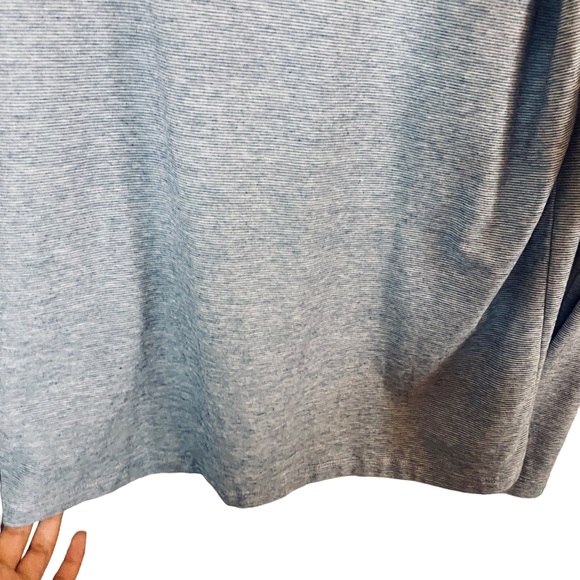 Vineyard Vines “Island T-shirt” Blue White Striped Long sleeve Hooded T Sweater - Picture 9 of 11